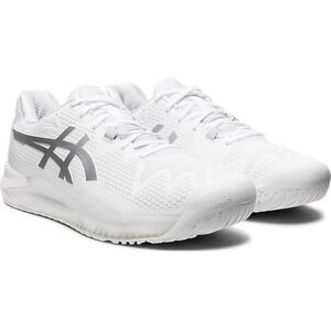 Asics White and Gray Athletic Shoes